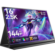 UPERFECT 16 Moniteur Portable 2K 144Hz IPS HDR Gaming Screen USBC HDMI Laptop...