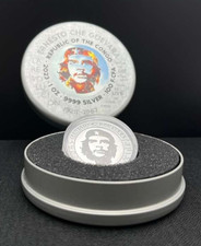 2023 Congo Ernesto Che Guevara 1 oz Silver Coin w/ Amber & Steel Center - RARE!