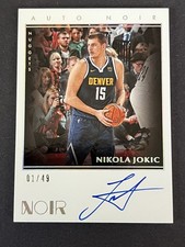  2019-20 Panini Noir Auto Noir Nikola Jokic Denver Nuggets 1 /49 Auto