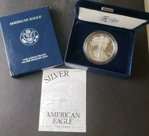2003-W American Silver Eagle Proof — photo from the most recent tracked eBay sale