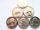 6- Washington Silver Quarters