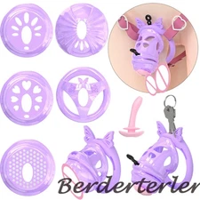 Viper Chastity Cage with 4 Rings CB Cage for Sissy Abstinence Chastity Device 