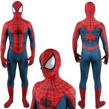 Edge of Time Spiderman Jumpsuit Spider-man Cosplay Costume Halloween Adult/Kids