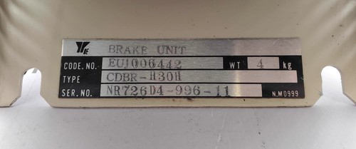 Yaskawa CDBR-H30H VariSpeed 616H Brake Unit - Picture 6 of 14