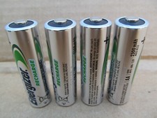 Lot 4x Japan made Energizer 2300mAh NiMH AA size 1.2V rechargeable batteries