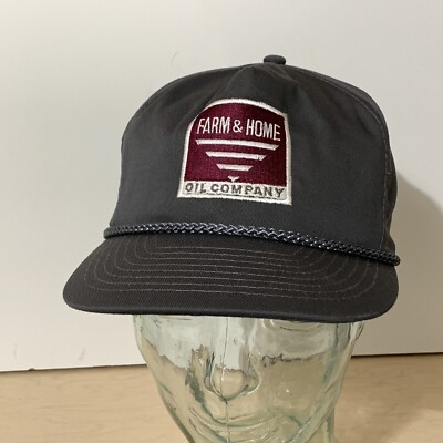 Vintage SnapBack Rope Farm & Home Oil Company Local Pennsylvania Hat Otto Cap