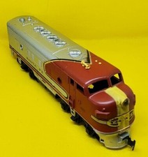 Mantua Tyco Lighted Locomotive - Santa Fe 4015 Red Silver lot x1007