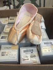 Pointe Ballet Dance Shoes CHACOTT VERONESE II sizes 21.5 22 Very Hard PINK