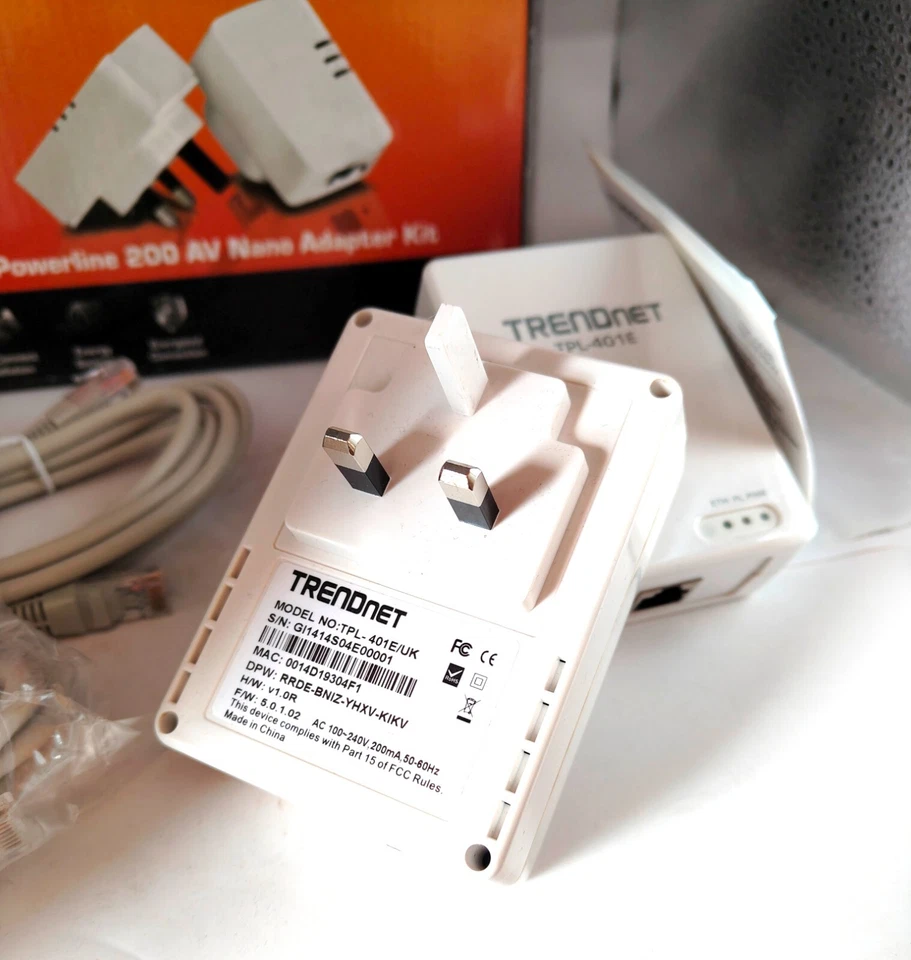 Trendnet Powerline 200AV Nano Adaptor Kit Ethernet Auto Connect - Image 4 of 4