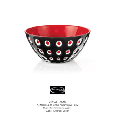 Guzzini - Le Murrine - Ciotola Insalatiera ø cm 20 - Nero Bianco Rosso