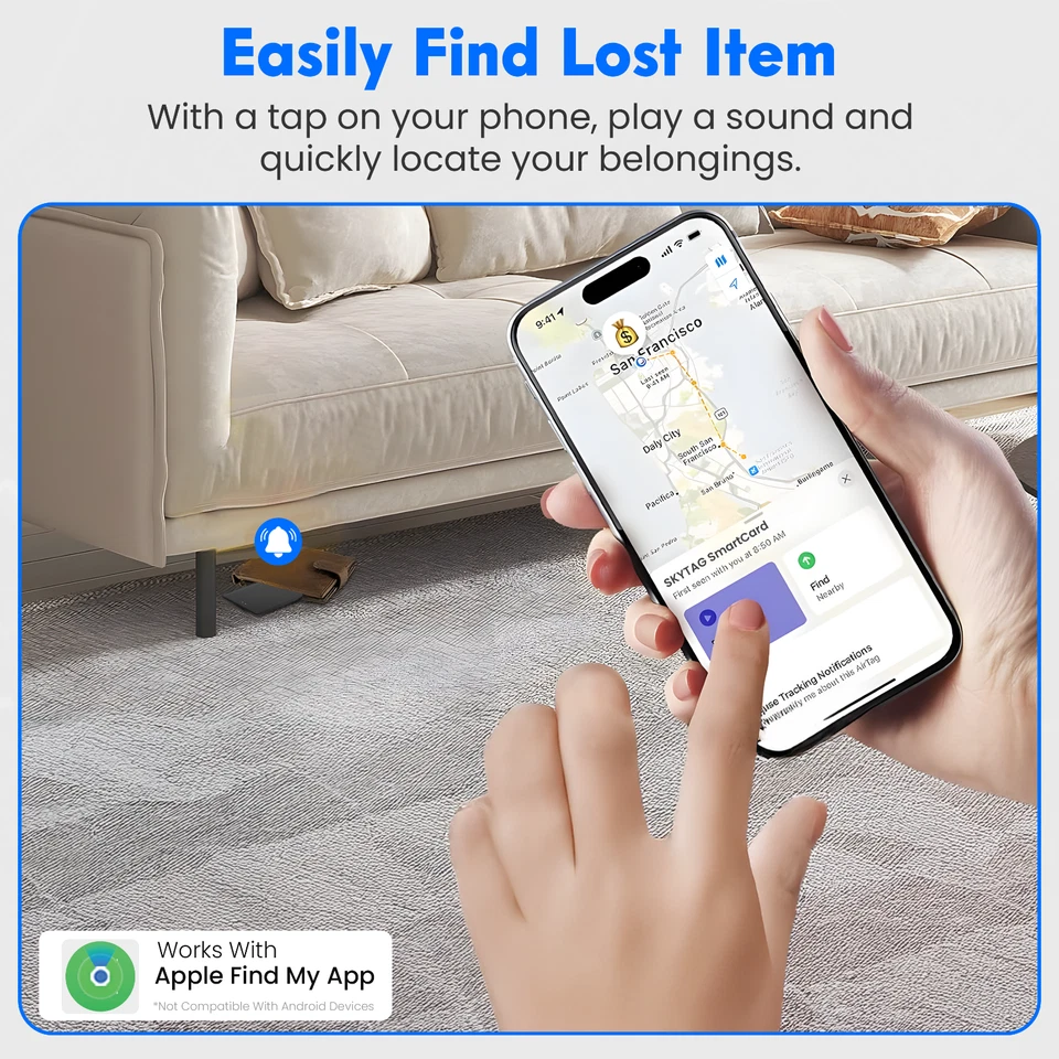 FIND M04 Smart Tag Tracker. Weltweit, Live Time Positionierung (nur iOS) - Bild 4 von 4