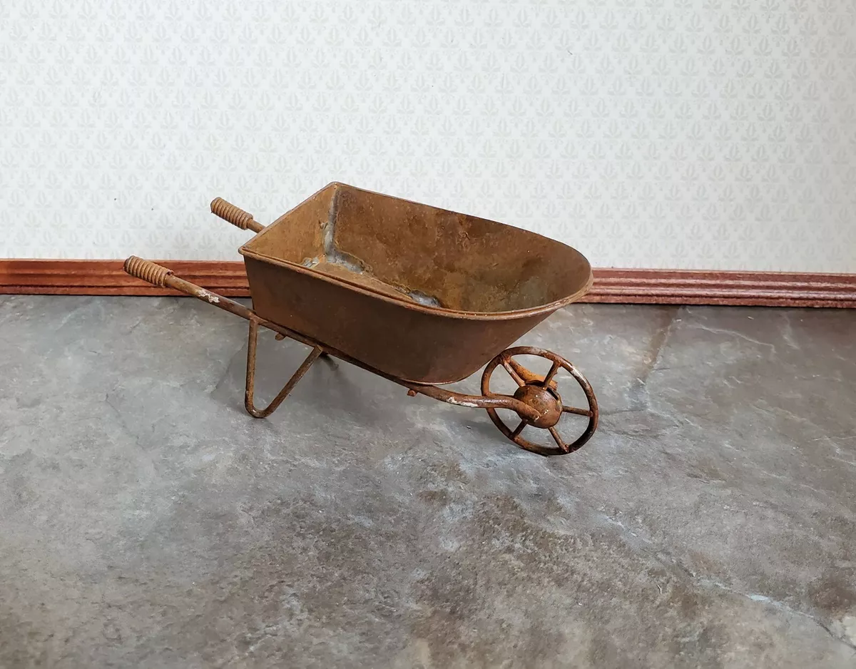 Vintage metal wheelbarrow outlet