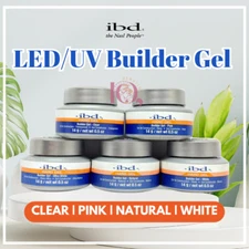 IBD Builder Gel 0.5 oz LED/UV NEW IN JAR [Clear/White/Pink/Natural - Pick Any]