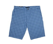 Tommy Hilfiger Mens Classic Fit Straight Plaid Golf Short in Mainsail Blue Sz 32