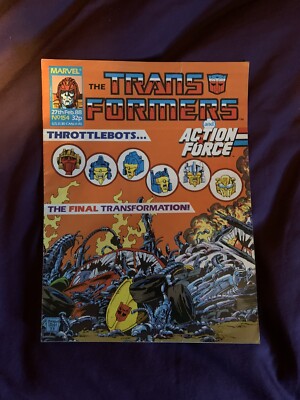 transformers And Action Force Comic Marvel No154 1988