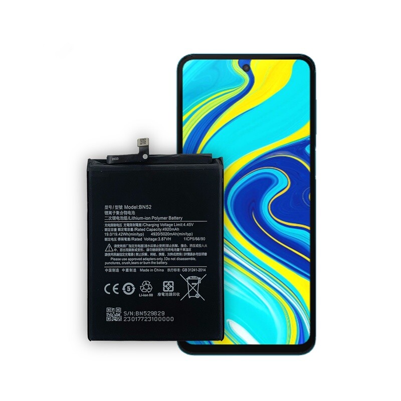 For Xiaomi Redmi Note 9S Battery BN52 M2003J6A1G Replacement TOOLS