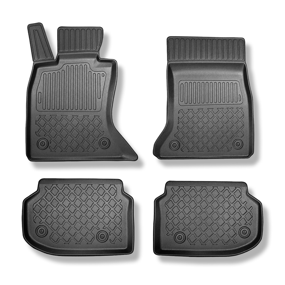 Tappetini TPE su misura per BMW 5 F10 Berlina (03.2010-2013) tappeti auto G2