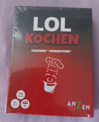 LOL KOCHEN - Partyspiel mit Lachen verboten Kartenspiel Neu + OVP