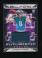 CARSON STRONG 2022 PANINI BLACK FUTURISTIC RC JERSEY #/125 *PHILADELPHIA EAGLES*