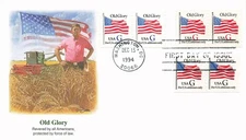 US 2889 2890 2891 FDC Combo Old Glory Fleetwood