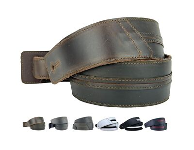 The Original Straight Up Full Grain Padded Leather Guitar Strap - For Electri...