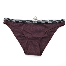 NEW Victoria's Secret VTG PINK 2010s Thin Logo Cotton Bikini Panty MEDIUM