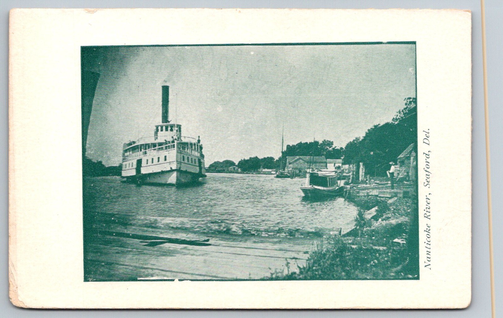 Seaford Delaware Postcard Nanticoke River Steamer View Unused 1905 UV eBay