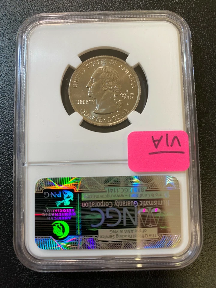 1999 D NEW JERSEY STATE QUARTER NGC MS-66 - UNCIRCULATED - CERTIFIED SLAB - 25C - Image 2 of 2