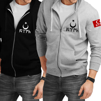 Göktürk Hoodie Herren   Türkisches Symbol Pullover Stolze Türken Kapuzenjacke
