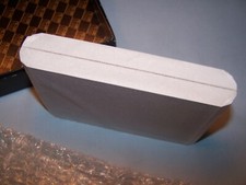 NEW Solid Thick Clear Lucite DOUBLE SIDED Photo Frame 4X6.5"X1.25" Free Standing