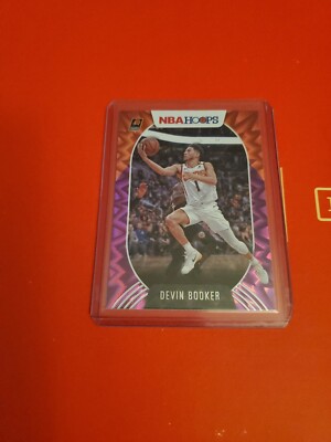 2020-21 Panini NBA Hoops Purple Explosion SSP Devin Booker #32 Phoenix Suns