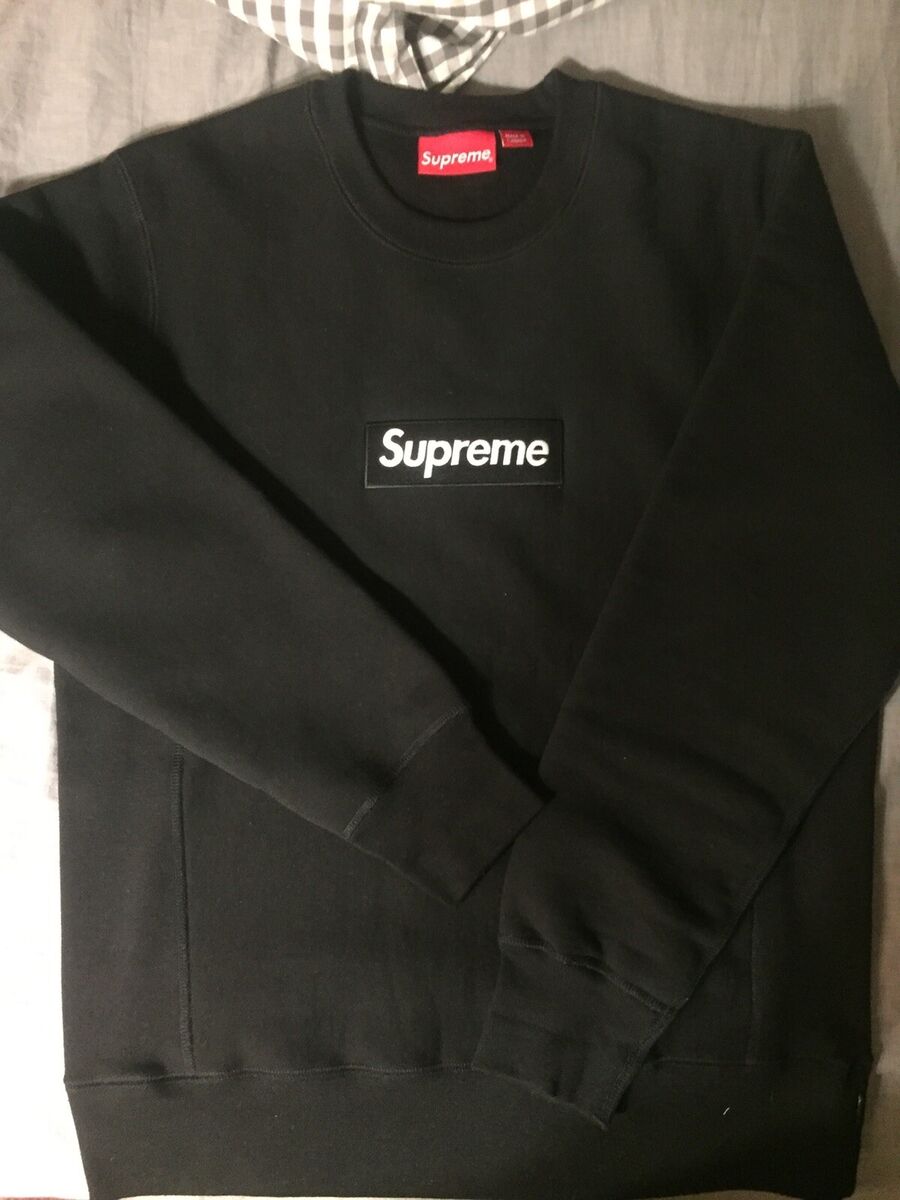 Supreme Box Logo Crewneck Sweatshirt 黒