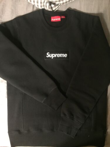 新品 Box Logo Crewneck Black S