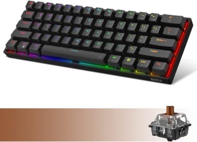 DIERYA DK61E 60% Mechanische Gaming Tastatur Gateron Optical Switch RGB Hintergrundbeleuchtung W