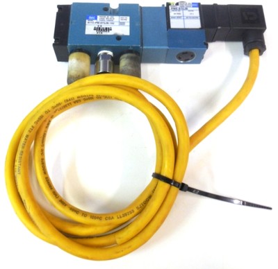 MAC SOLENOID VALVE 2 WAY 811C-PM-872JB-152, 1/4'' NPTF COIL, 110/120 VAC, W/CORD