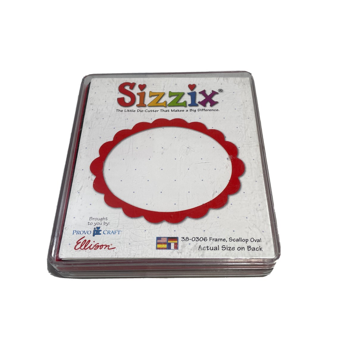 Sizzix 38-0306 Scallop Oval Scrapbooking￼ Die Cut Provo Craft