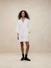 Banana Republic Cruz Poplin Mini Dress Size XXS 100% Cotton NWT #882611