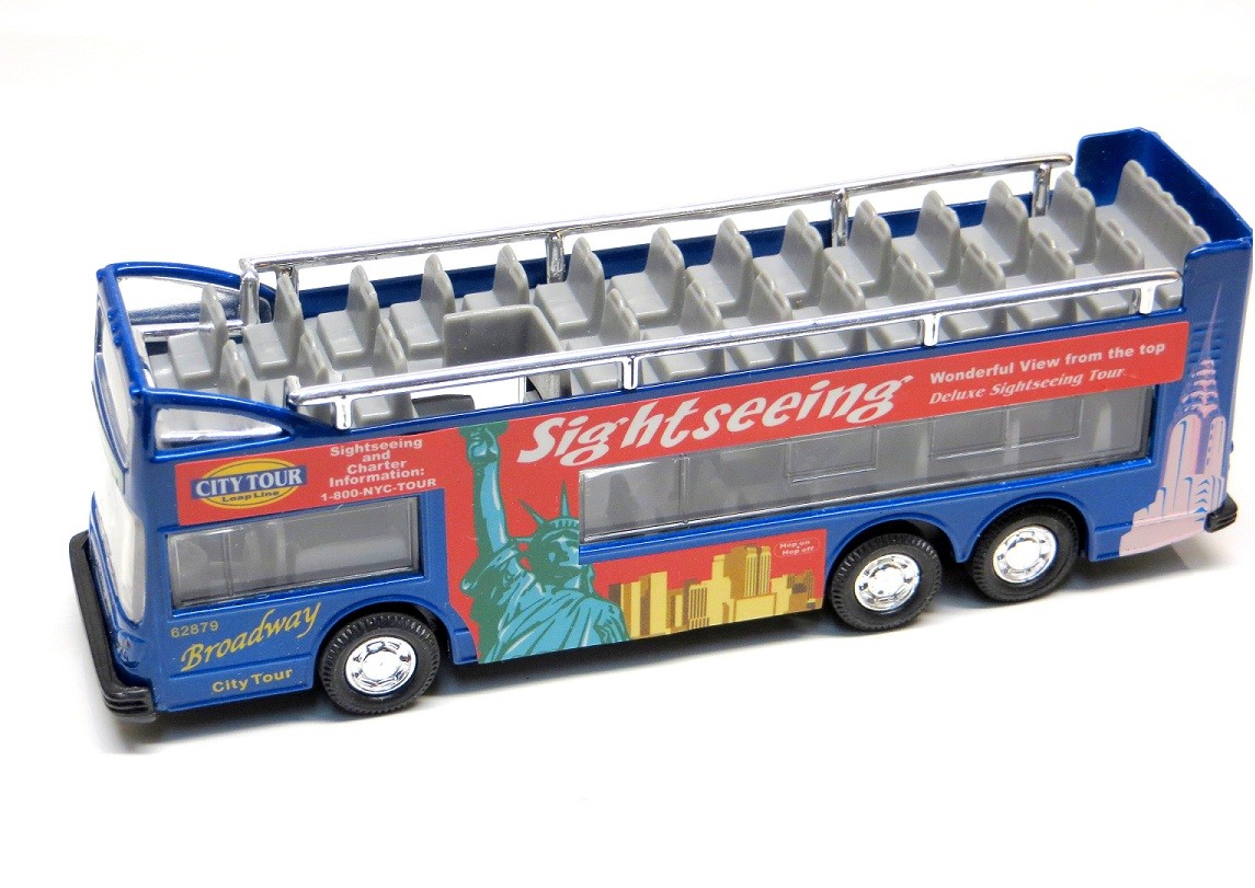 Jouet De Bazar Ancien – Bus Pullman Flèche Bleu, Plastique Soufflé, France