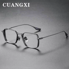 Metal myopia glasses for men and women with full frame glasses