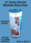 10" x 4.5" Pleated Filter Cartridge 5 Micron Hard Well Water, WVO , Biodiesel