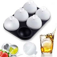EiswüRfelform Kugel Silikon Mit Deckel, Runde Eiskugelform Bpa Frei