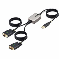 StarTech 13ft [4m] 2-Port USB to Serial Adapter Cable (2p6ffcusbserial)