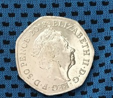 2018 Paddington at the Station 50 pence coin. Rarest of the set. Nice condition.