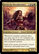 Kresh the Bloodbraided -Foil Near Mint MTG From the Vault: Legends