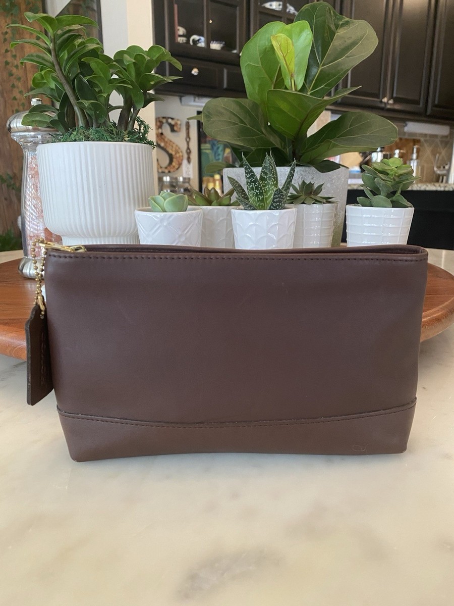 【新品】Vintage Coach Cosmetic Case　No.7172 Vintage Coach Cosmetic Case Large 7172 British Tan USA 1990s