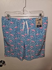 Youth XL Chubbies Swim Trunks with Flamingos Mesh Lined NWT