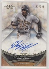 2017 Topps Tier One Prime Performers 182/200 Starling Marte #PPA-SMR Auto 2a9