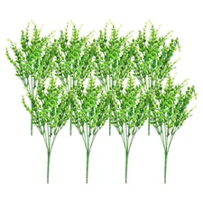 Faux Boxwood Shrubs, 8pk Artificial Plastic Greenery