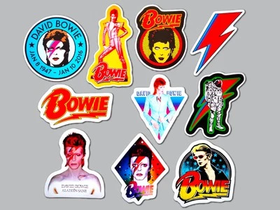 ORACAL David Bowie Vinyl Lot Pack (10 Stickers) ziggy stardust queen classic rock cure