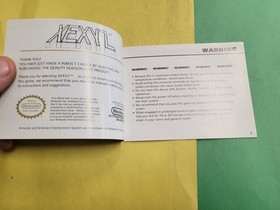 Xexyz (Nintendo NES) Original Instruction Manual